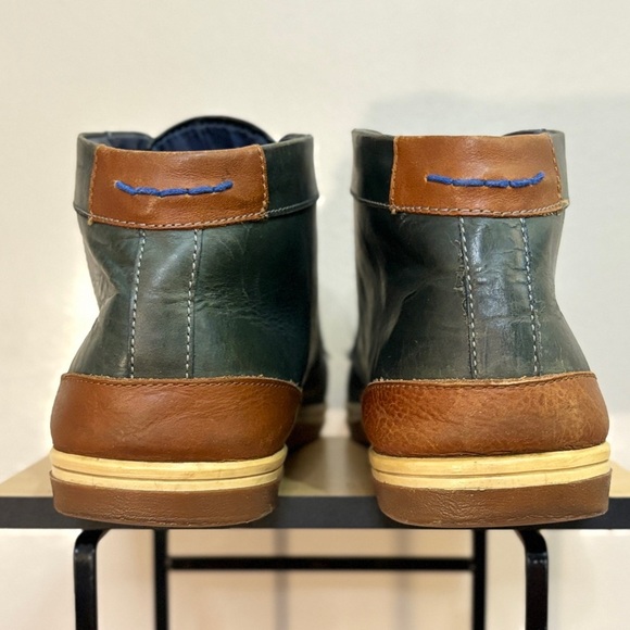 VELEZ Green & Cognac Columbian Leather Chukka Boots Size 11 - Picture 12 of 15